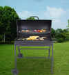 Black charcoal BBQ  grill