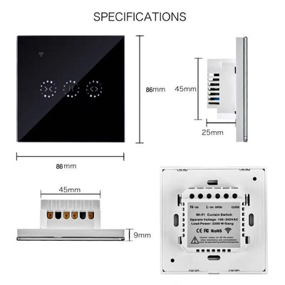 WiFi Electrical touch Blinds curtain switch